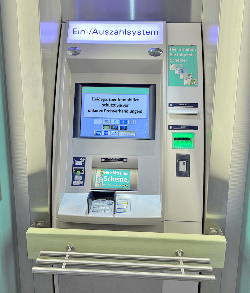 Das Bild zeigt einen Geldautomaten in Walsrode